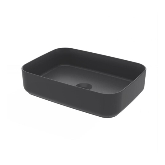 Svedbergs Myre Toppmontert servant 50x36 cm, u/blanderhull, Antrasitt