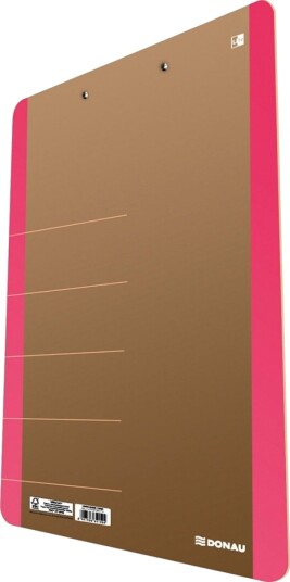 Donau Skrivebrett Donau Life Papp A4 Med Klemme Rosa Donau Skrivebrett Donau Life Papp A4 Med Klemme Rosa