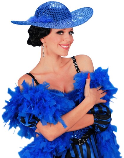 Widmann Feather Boa Blå