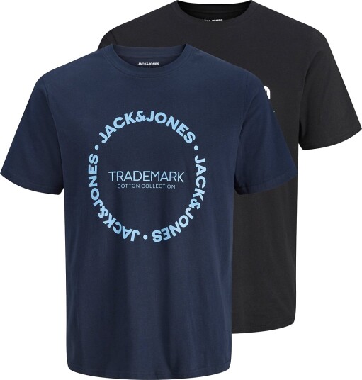 Jack & Jones Jjaero Tee Benson Tee 2Pk Mp Jnr Black 128
