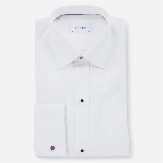 Eton Slim Fit Tuxedo Shirt - White
