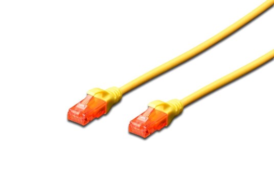 Digitus CAT 6 U-UTP PATCH CABLE CU. PVC LENGTH 3M COLOR YELLOW CABL