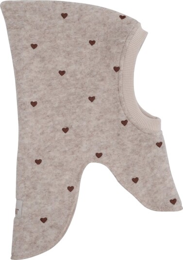 Huttelihut Balaclava Emb. Wool - SAND MELANGE - 50\12/24M