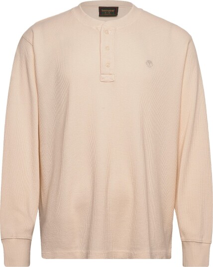 Timberland Waffle Henley Ls Polo WHITE SMOKE XL Timberland Waffle Henley Ls Polo WHITE SMOKE XL