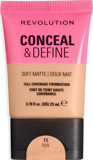 Revolution Beauty London Conceal and Define Soft Matte Tube Foundation