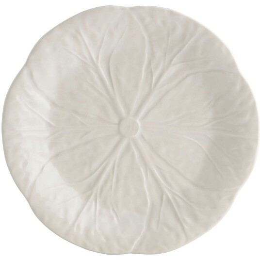 Bordallo Pinheiro Cabbage Tallerken Ø19 cm Branco