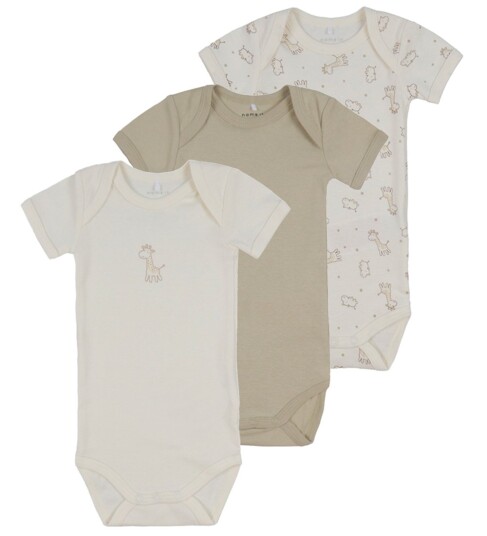 Name It Kortermet body 3-pakning Jet Stream