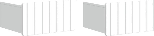 Vegghengt Nattbord 2 pcs Hvit 49 x 34,5 x 24 cm Konstruert tre