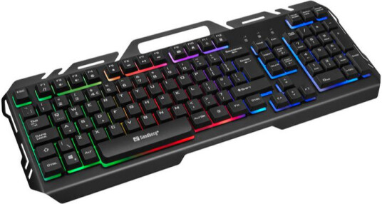 Sandberg IronStorm Belgisk Gamingtastatur med RGB Belysning Svart