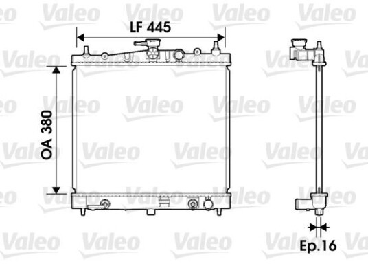 Radiator VALEO 734247 Radiator VALEO 734247
