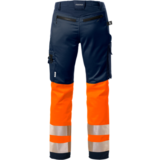 Fristads Byxa Stretch 2705 Plu, Klass 1 Varsel Orange/marinblå C50 Fristads Byxa Stretch 2705 Plu, Klass 1 Varsel Orange/marinblå C50