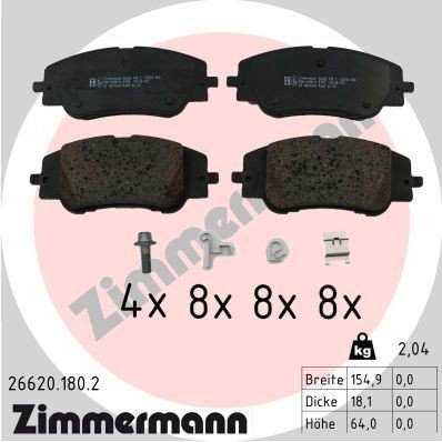 Bremseklosser ZIMMERMANN 26620.180.2