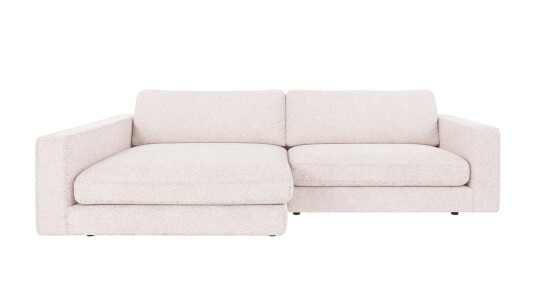 Rowico Home Duncan 3 seters sofa med sjeselong V Hvit Anna 1 258 x 150 x 78 cm Hvit