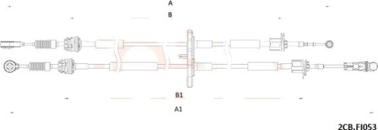 Kabel, girmekanisme COFLE 92.2CB.FI053 Kabel, girmekanisme COFLE 92.2CB.FI053