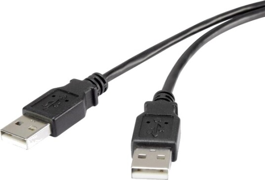 Renkforce Rf-4463037 1,8 M Usb A Usb A Usb 2.0 0,48 Gbit/Sek Sort