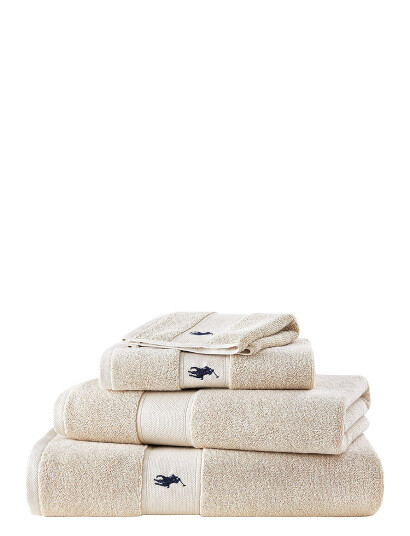 Ralph Lauren Home Poloplay Wash Towel - Beige - 33X33CM Ralph Lauren Home Poloplay Wash Towel - Beige - 33X33CM