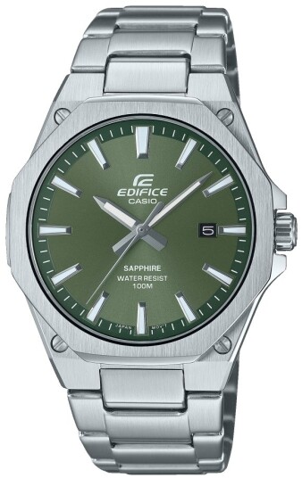 Casio Herreklokke EFR S108D 3AVUEF Edifice Grønn/Stål Ø39.9 mm