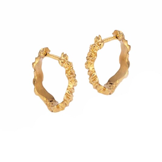 Sistie2ND Loops Creoles Gold Plated 12mm