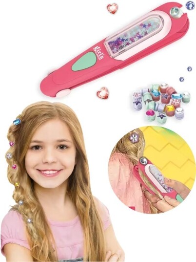 Girls Creator Pyntesett med tang og diamanter til håret Girls Creator Pyntesett med tang og diamanter til håret