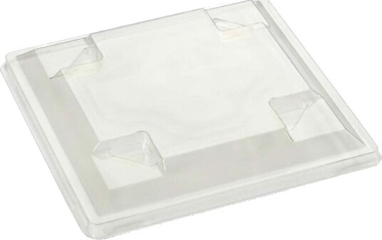 Låg T/Plastbakke Plus Pack Gourmet Express Firkantet,145X145x20mm Pet Transparent Karton A 300 S