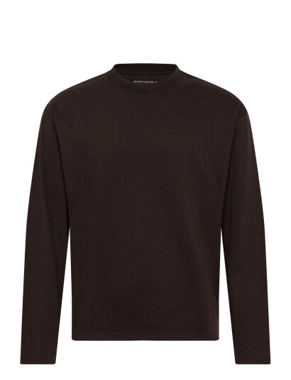 Weekday Great Boxy Long Sleeve T-Shirt - Brown - XL