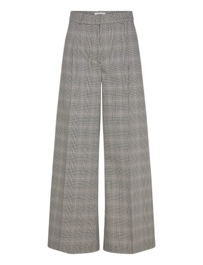 Monki High Waisted Wide Leg Suiting Trousers Grey 34