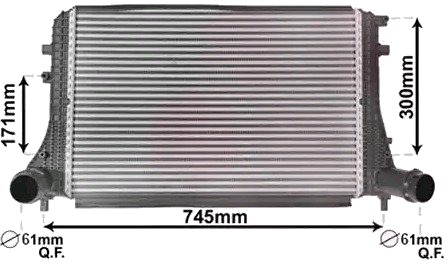 Intercooler VAN WEZEL 58004377