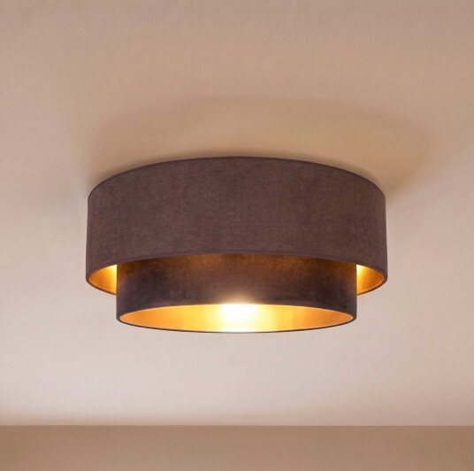 Taklampe Duolla Boho Brun / Rust Entré Stoff / Tekstil Ungdommelig 30 Brun / Rust
