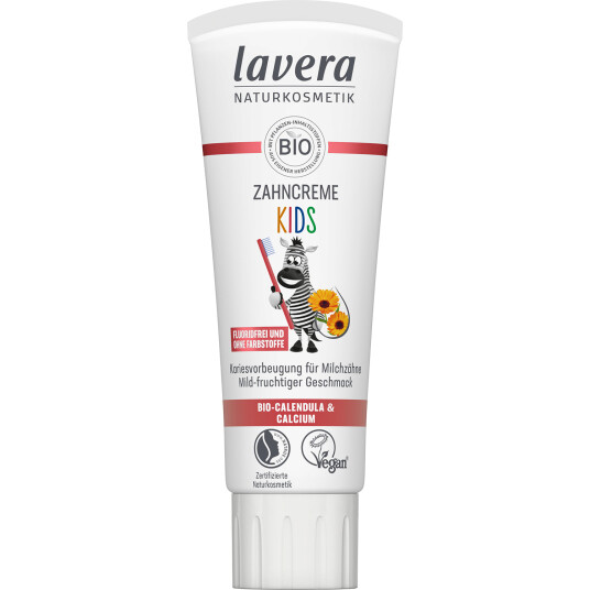 Naturlig Xylitol Børnetandpasta LAVERA Kids Fluorfri 75 ml. Naturlig Xylitol Børnetandpasta LAVERA Kids Fluorfri 75 ml.