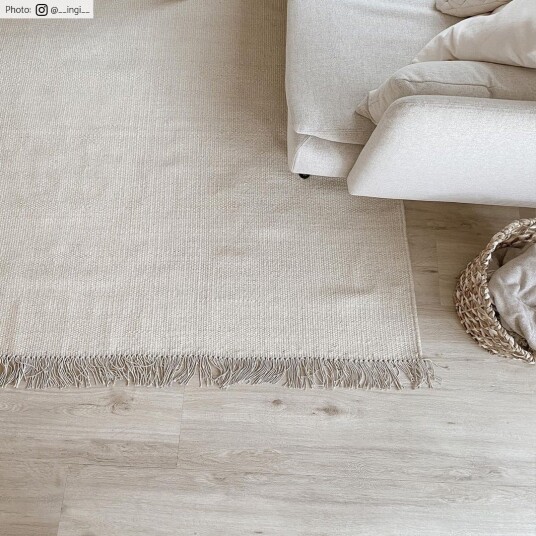 Ullteppe Bibury cream Størrelse: 80 x 250 cm