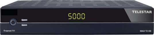 Telestar Max T2 IR DVB-T2/DVB-C med kortleser Signalboks Svart