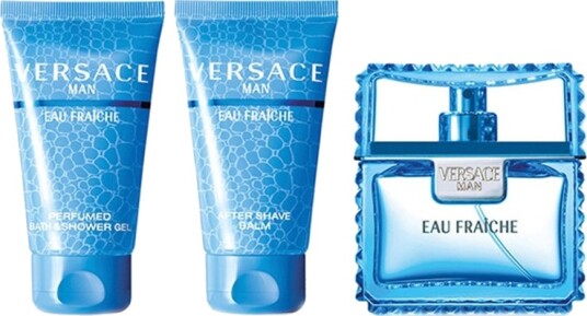 Versace Man Eau Fraîche 50 ml Gaveeske med Pleiende Kosmetikk