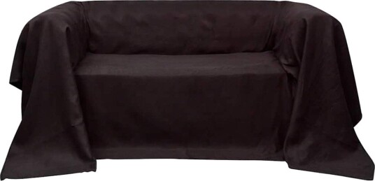 Mikro-semsket sofa overtrekk brun 140 x 210 cm Mikro-semsket sofa overtrekk brun 140 x 210 cm