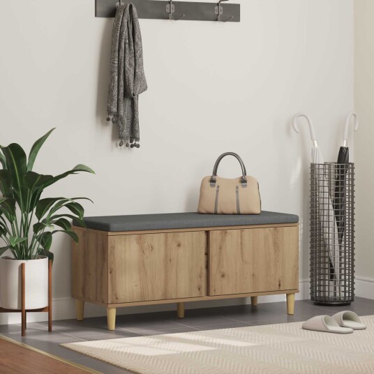vidaXL Gangbenk Artisan Eik 100 x 38 x 46 cm
