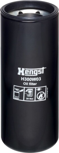 Oljefilter HENGST FILTER H300W03 Oljefilter HENGST FILTER H300W03