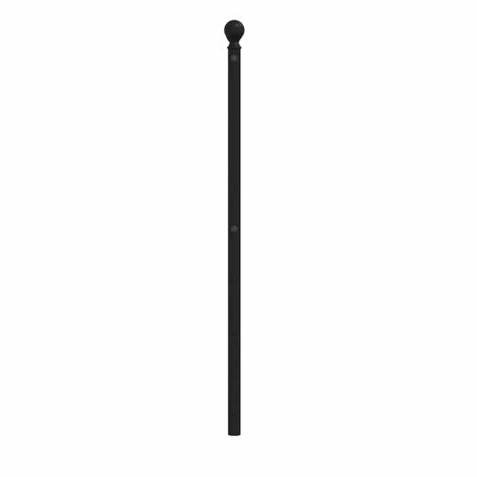 vidaXL Sengegavl i metall svart 135 cm