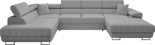 Gabina Sofa med Divan og Sjeselong 4 seter Lys grå Gabina Sofa med Divan og Sjeselong 4 seter Lys grå