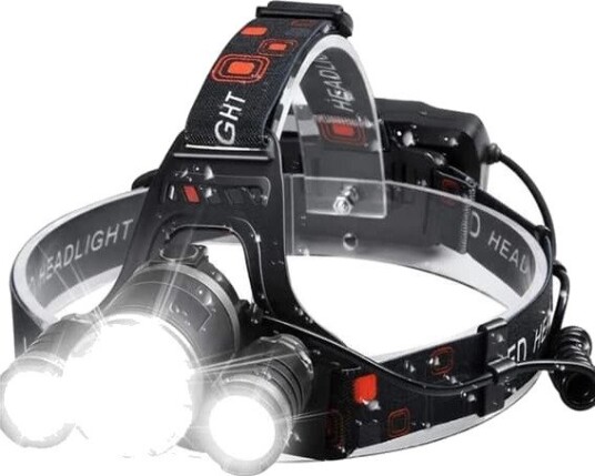 Profesjonell LED-hodelykt (5000 lm) - Multifunksjonell og Oppladbar