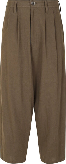 Yohji Yamamoto Dame Bukser Brun L, Yohji Yamamoto Dame Bukser Brun L,
