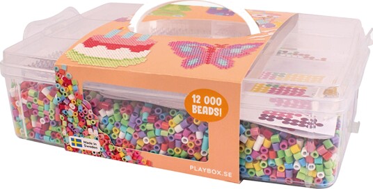 Playbox Hobbyveske med Rørperler Happy Mix 12000 Stk