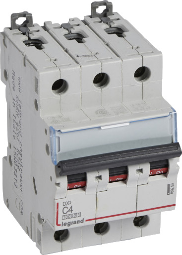 Legrand DX³ MCB automatsikring C4 3P 3M 10/16kA