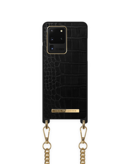 iDeal of Sweden Necklace Case Galaxy S20 Ultra Jet Black Croco