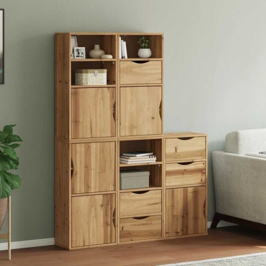 Sideskap 5 stk ODDA 40x24x79 cm heltre furu