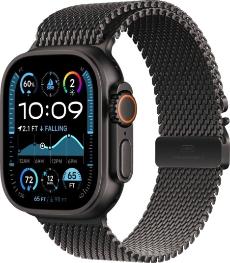 Apple Watch Ultra 2 49mm GPS+CEL Sort Titan/Sort Titan Milanese Loop S