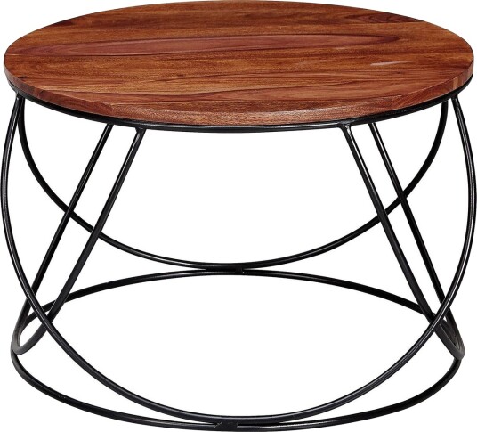 Willowdale Sofabord 60 cm Rundt - Tre/Brun/Svart Willowdale Sofabord 60 cm Rundt - Tre/Brun/Svart