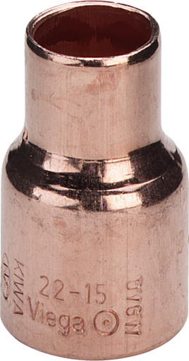 Viega Reduksjonsmuffe 28 X 18 Mm Loddet 106256