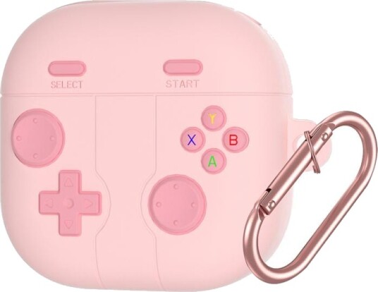 Silikonetui i retro gaming-stil til Samsung Galaxy Buds4/4 Pro - Rosa
