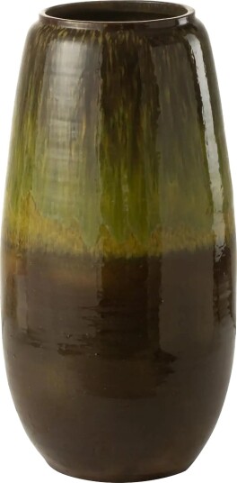J Line Vase Olive Cer Green S   Khaki green   H64CM