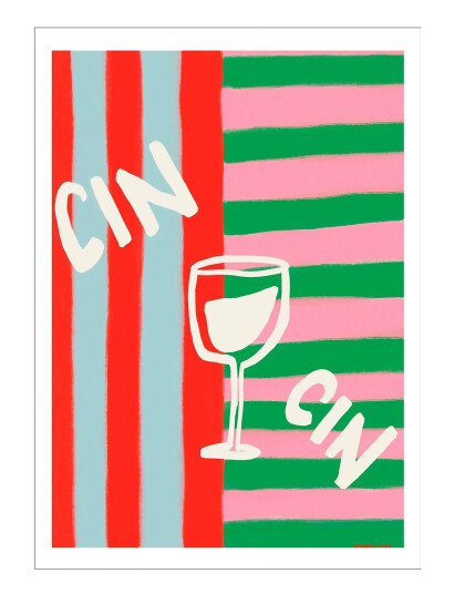 Poster & Frame Engberg Studio - Cin Cin - Multi/patterned - 70X100CM Poster & Frame Engberg Studio - Cin Cin - Multi/patterned - 70X100CM