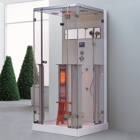 Steamdusj med IR-sauna K066 100x90x215 cm
